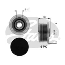 GATES OAP7077 - OAP7077 OVERRUNNING ALT.PULLEY