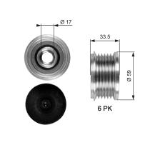 GATES OAP7080 - OAP7080 OVERRUNNING ALT.PULLEY