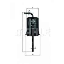MAHLE FILTROS KL117 - [*]FILTRO COMBUSTIBLE