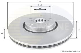 COMLINE ADC01125V - DISCO FRENO