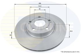 COMLINE ADC01134V - DISCO DE FRENO