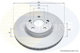 COMLINE ADC01155V - DISCO FRENO
