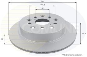 COMLINE ADC01160V - DISCO FRENO LEXUS LS 00->