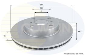 COMLINE ADC01164V - DISCO FRENO