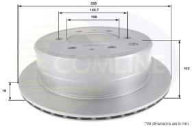 COMLINE ADC0159V - DISCO DE FRENO