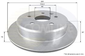 COMLINE ADC0161V - DISCO DE FRENO