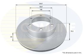COMLINE ADC0184V - DISCO FRENO