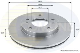 COMLINE ADC0228V - DISCO DE FRENO