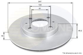 COMLINE ADC0242V - DISCO DE FRENO