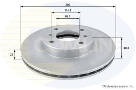 COMLINE ADC0252V - DISCO DE FRENO