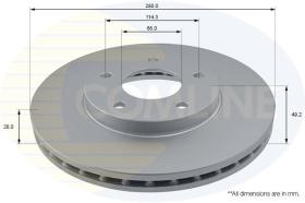 COMLINE ADC0260V - DISCO DE FRENO