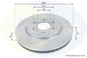 COMLINE ADC0270V - DISCO DE FRENO
