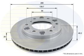 COMLINE ADC0359V - DISCO DE FRENO