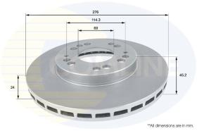 COMLINE ADC0367V - DISCO FRENO