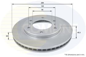 COMLINE ADC0378V - DISCO DE FRENO