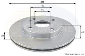 COMLINE ADC0412V - DISCO DE FRENO