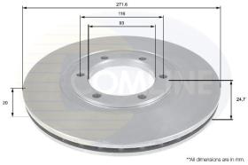 COMLINE ADC0444V - DISCO FRENO MAZDA B SERIE 89-> 96