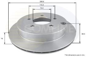 COMLINE ADC0453V - DISCO FRENO MAZDA MPV 95-> 99