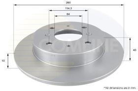 COMLINE ADC0520 - DISCO DE FRENO