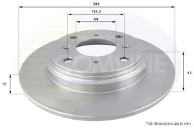 COMLINE ADC0525 - DISCO DE FRENO
