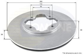 COMLINE ADC0528V - DISCO DE FRENO