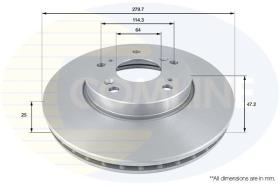 COMLINE ADC0550V - DISCO DE FRENO