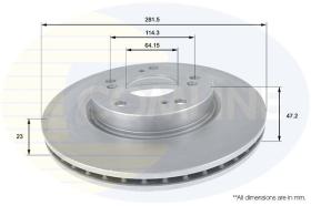 COMLINE ADC0553V - DISCO DE FRENO