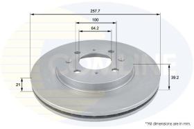 COMLINE ADC0557V - DISCO DE FRENO
