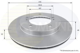 COMLINE ADC0909V - DISCO DE FRENO