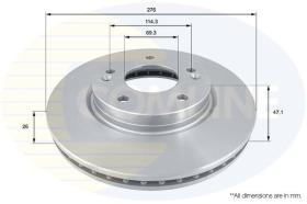 COMLINE ADC1031V - DISCO DE FRENO