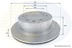 COMLINE ADC1045V - DISCO FRENO