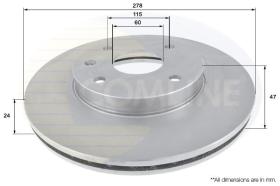 COMLINE ADC1097V - DISCO DE FRENO