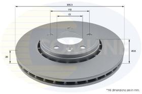COMLINE ADC1110V - DISCO DE FRENO