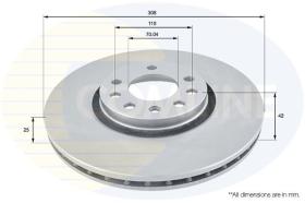 COMLINE ADC1124V - DISCO DE FRENO