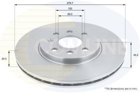 COMLINE ADC1131V - DISCO DE FRENO