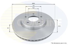 COMLINE ADC1146V - DISCO DE FRENO