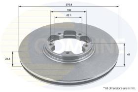 COMLINE ADC1214V - DISCO DE FRENO