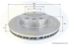 COMLINE ADC1458V - DISCO DE FRENO