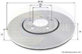 COMLINE ADC1463V - DISCO DE FRENO