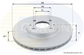 COMLINE ADC1507V - DISCO DE FRENO
