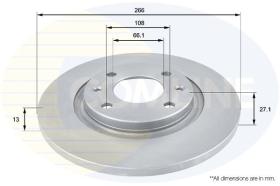 COMLINE ADC1521 - DISCO DE FRENO