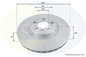 COMLINE ADC1522V - DISCO DE FRENO