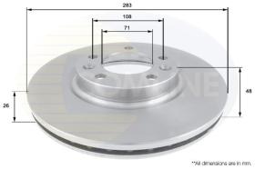 COMLINE ADC1532V - DISCO FRENO SUSTITUIDO X ADC2710V