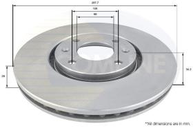 COMLINE ADC1544V - DISCO DE FRENO