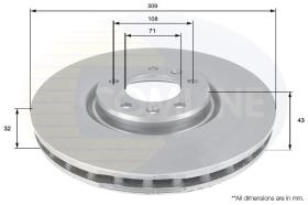 COMLINE ADC1548V - DISCO DE FRENO