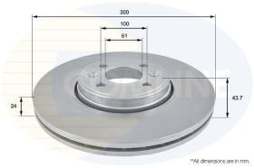COMLINE ADC1556V - DISCO DE FRENO