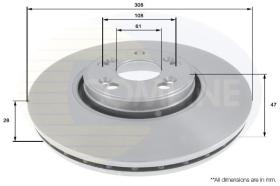 COMLINE ADC1576V - DISCO DE FRENO