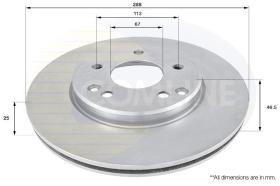 COMLINE ADC1603V - DISCO DE FRENO