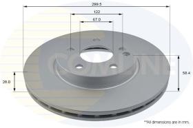 COMLINE ADC1627V - DISCO DE FRENO