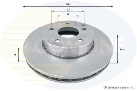 COMLINE ADC1662V - DISCO DE FRENO